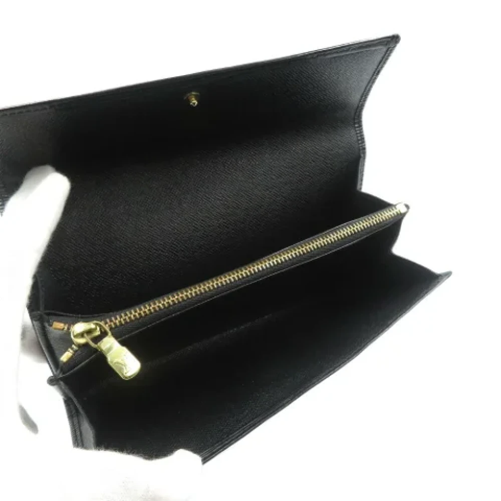 Louis Vuitton Vintage Pre-owned Leather wallets Black Dames