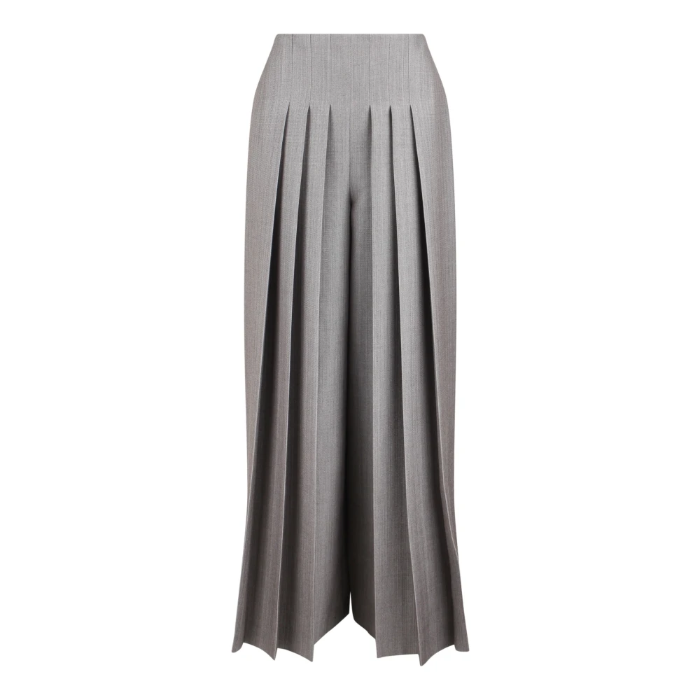 Alberta Ferretti Vida byxor i ren ull Gray, Dam