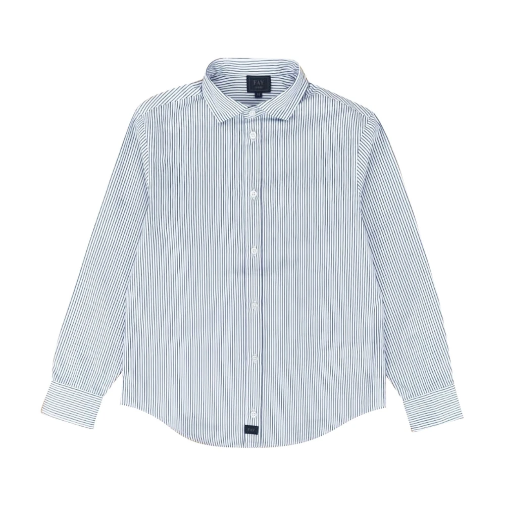 Fay Boys Multicolor Cotton Shirt - Kids Shirts - 16 Y - Kids