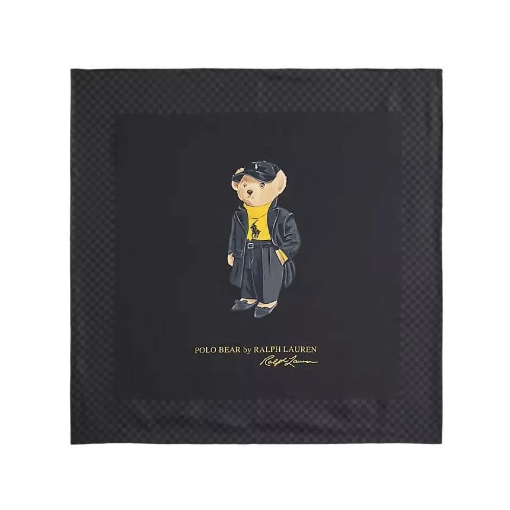 Polo Ralph Lauren Donna Nero Silk Scarf 455P04667001