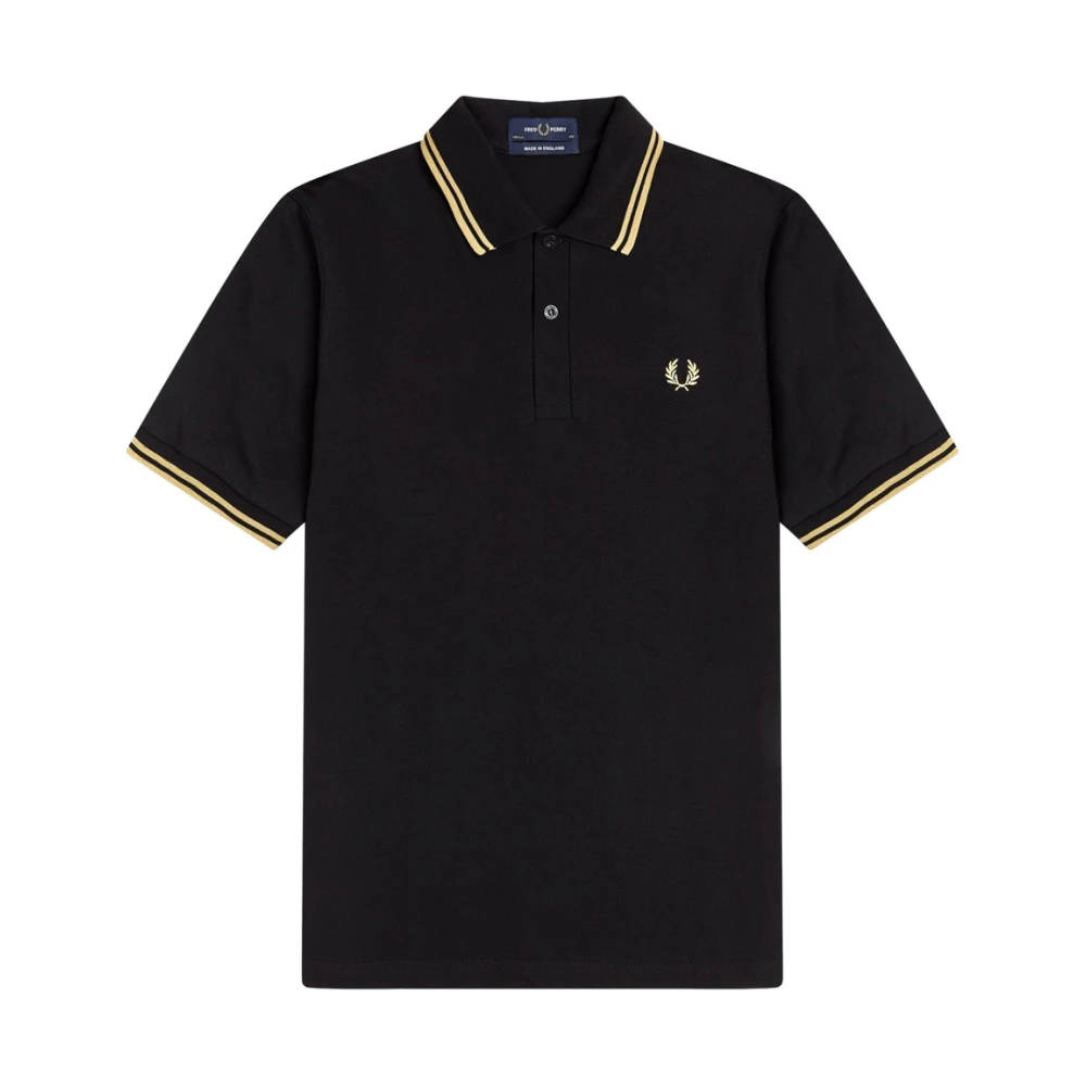 Fred Perry Men's Black Original Polo With Double Stripe