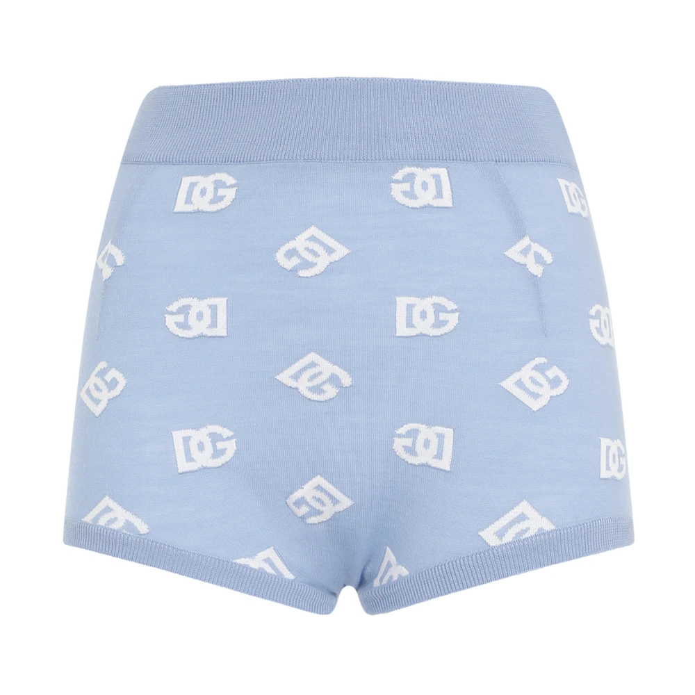 Dolce & Gabbana Blauwe Wollen Broek Elegante Stijl Blue Dames