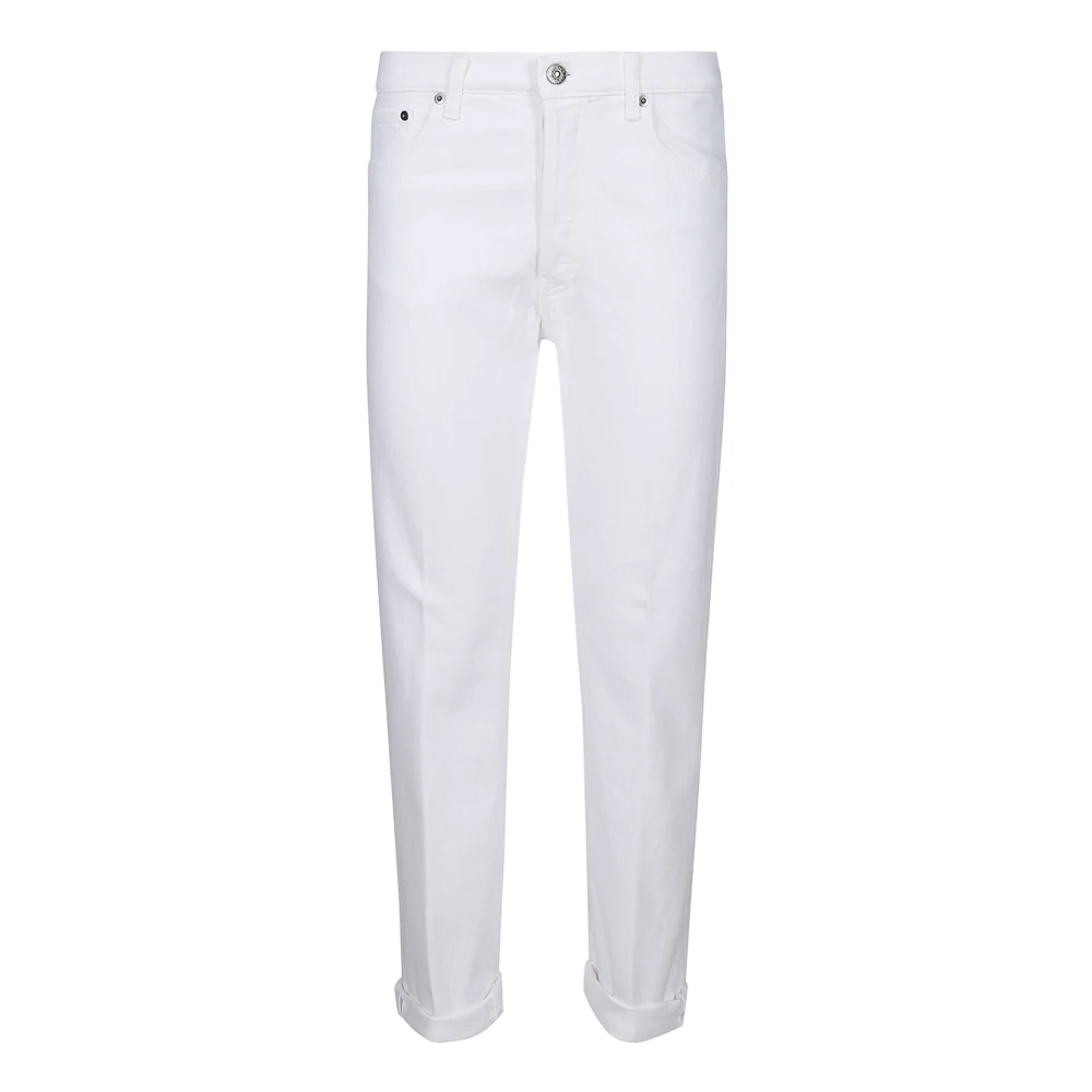 Dondup Icon Regular Fit Jeans White Dames