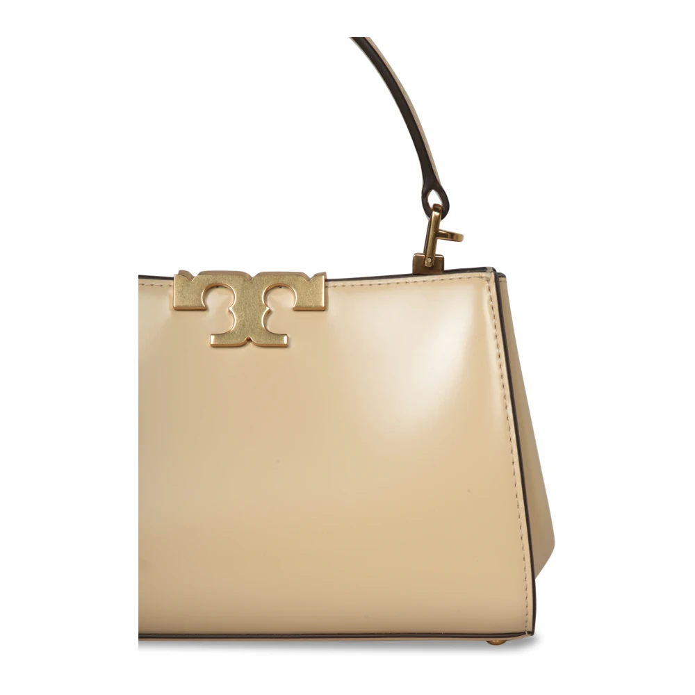 TORY BURCH Eleanor Mini Leren Handtas Beige Dames