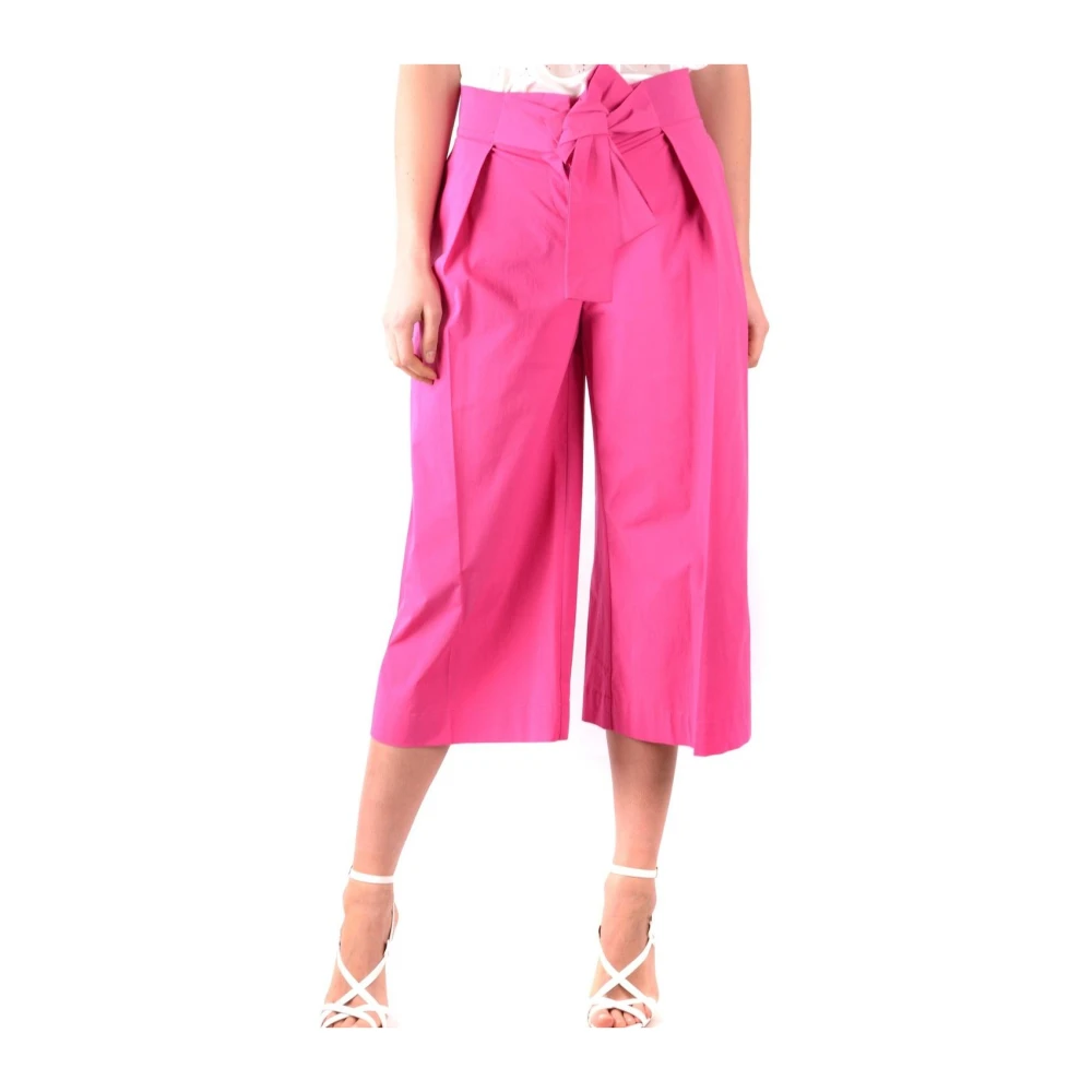 Pinko Women's Pink Cropped Trousers