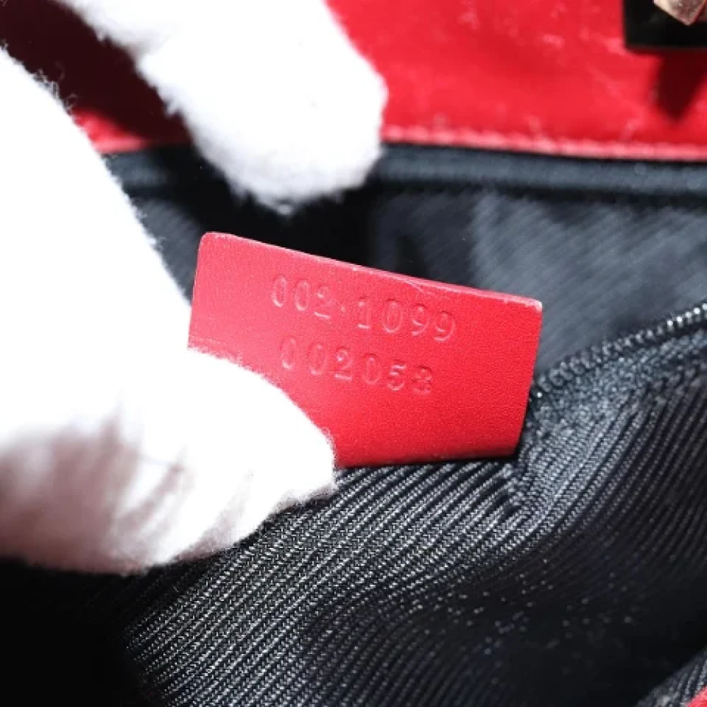 Gucci Vintage Pre-owned Canvas handbags Red Dames