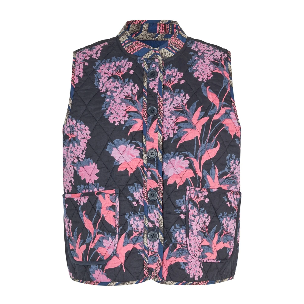 Lollys Laundry Kleurig gewatteerd vest met elegant ontwerp Multicolor Dames