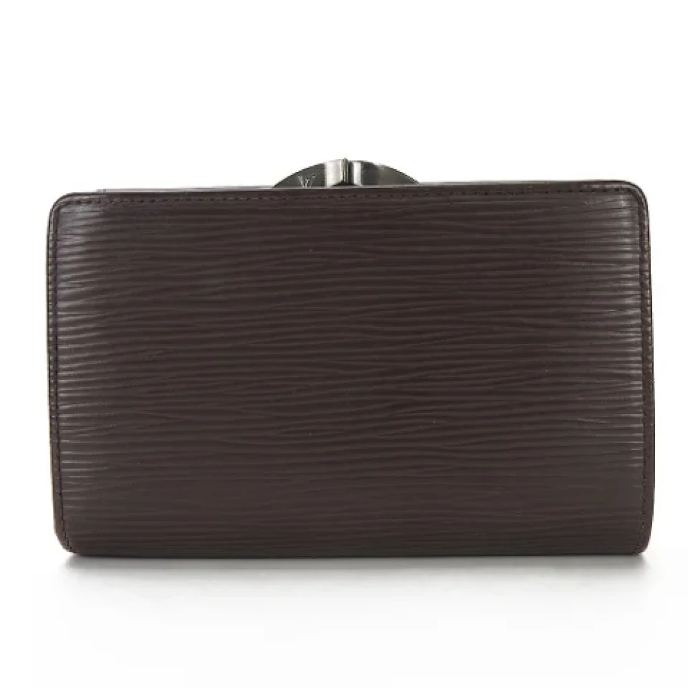 Louis Vuitton Vintage Pre-owned Leather wallets Brown Dames