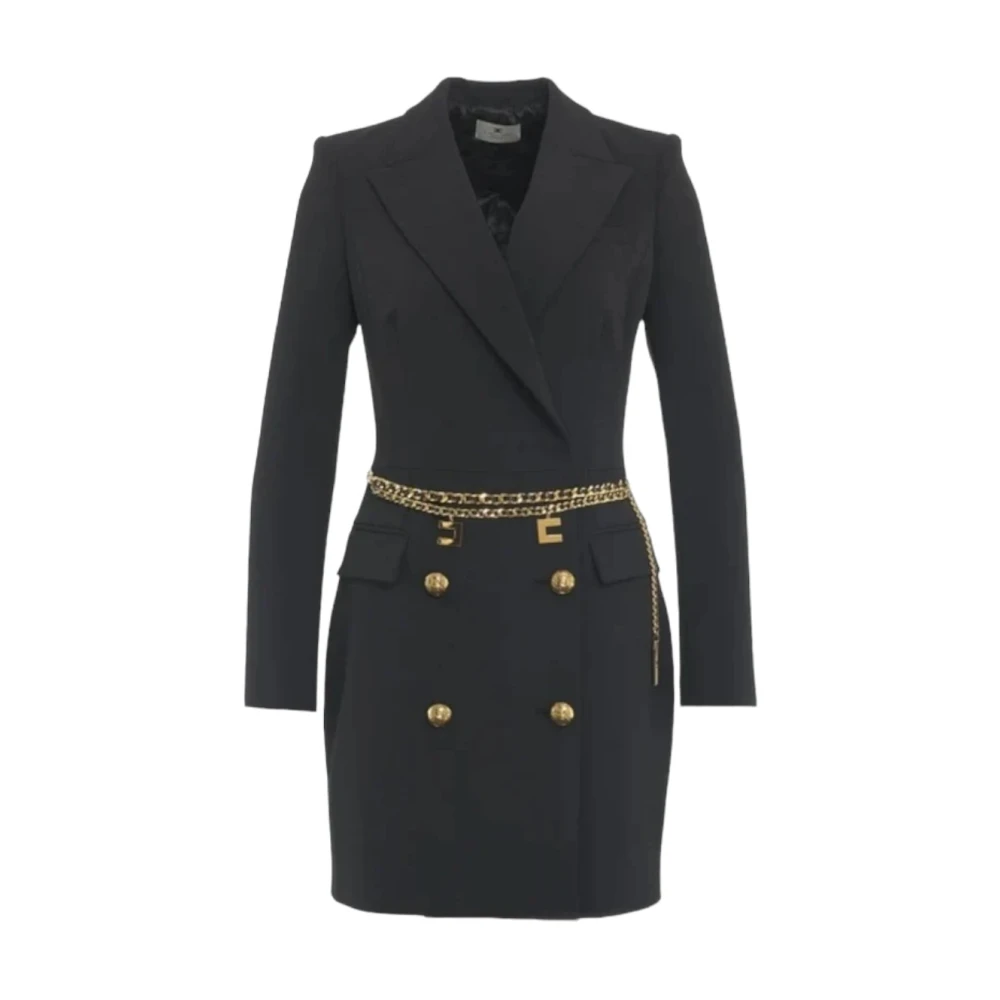 Elisabetta Franchi Elegante Jurk voor Speciale Gelegenheden Black Dames