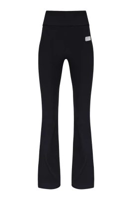 Ribbed Flared Trousers