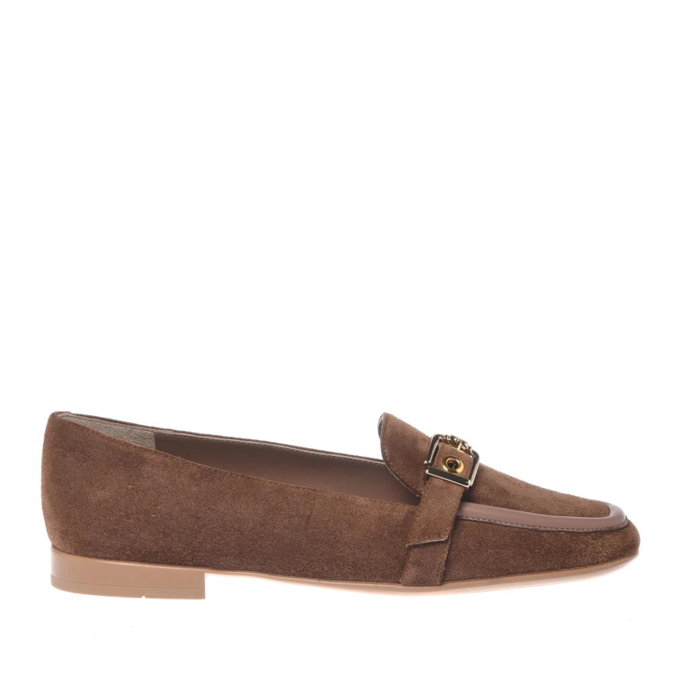 Baldinini Women's Brown Suede Loafer - Loafers - 7 Uk - Shoes