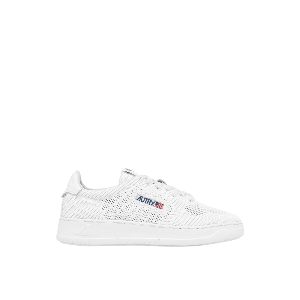Autry White Sneakers, Female, 9 Uk, Knit Trainers