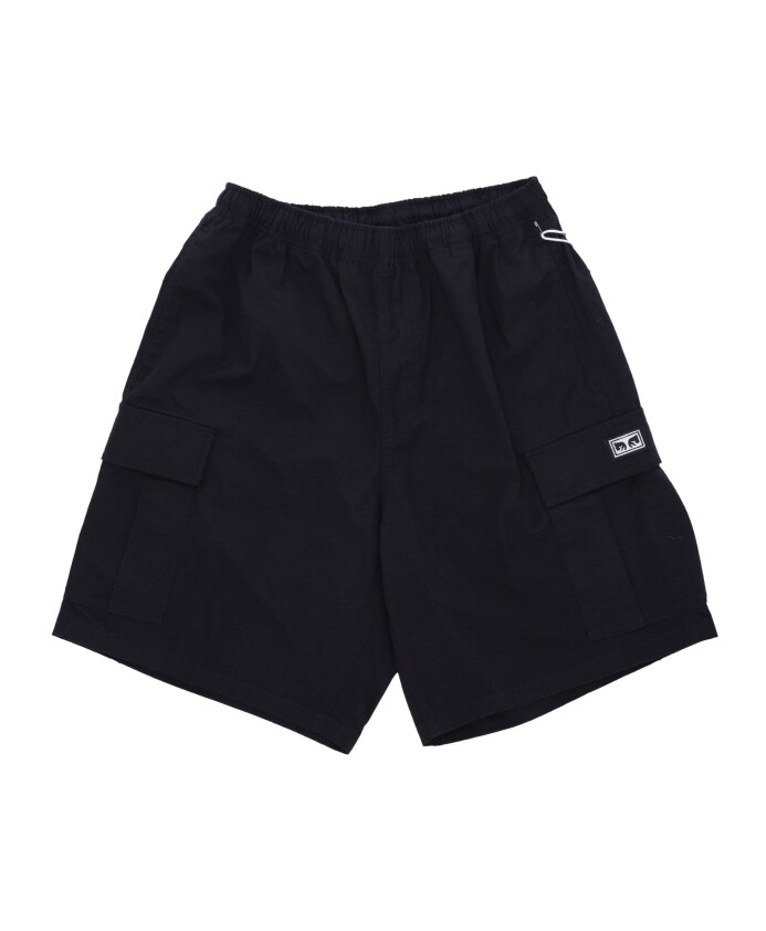 black-ripstop-cargo-shorts-with-pockets