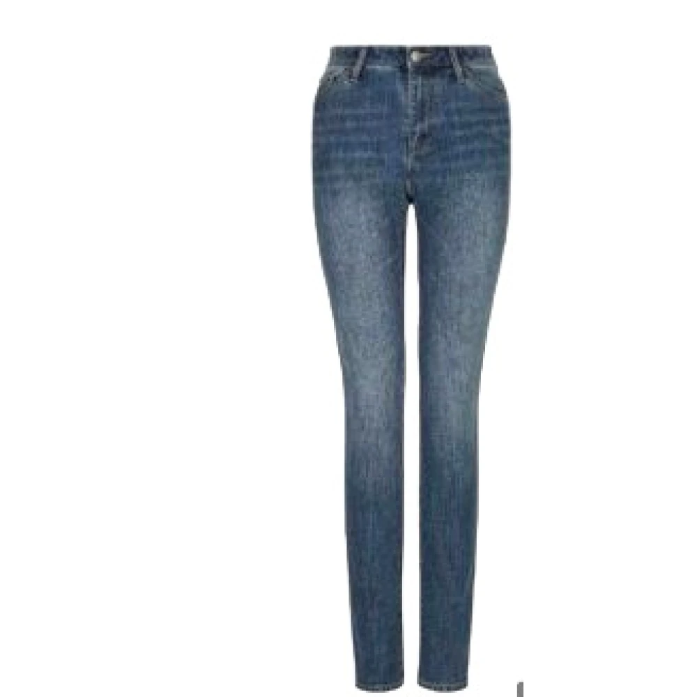 Armani Exchange Femme Bleu Jeans, Taille: W32 Jeans Fuselés Taille Haute