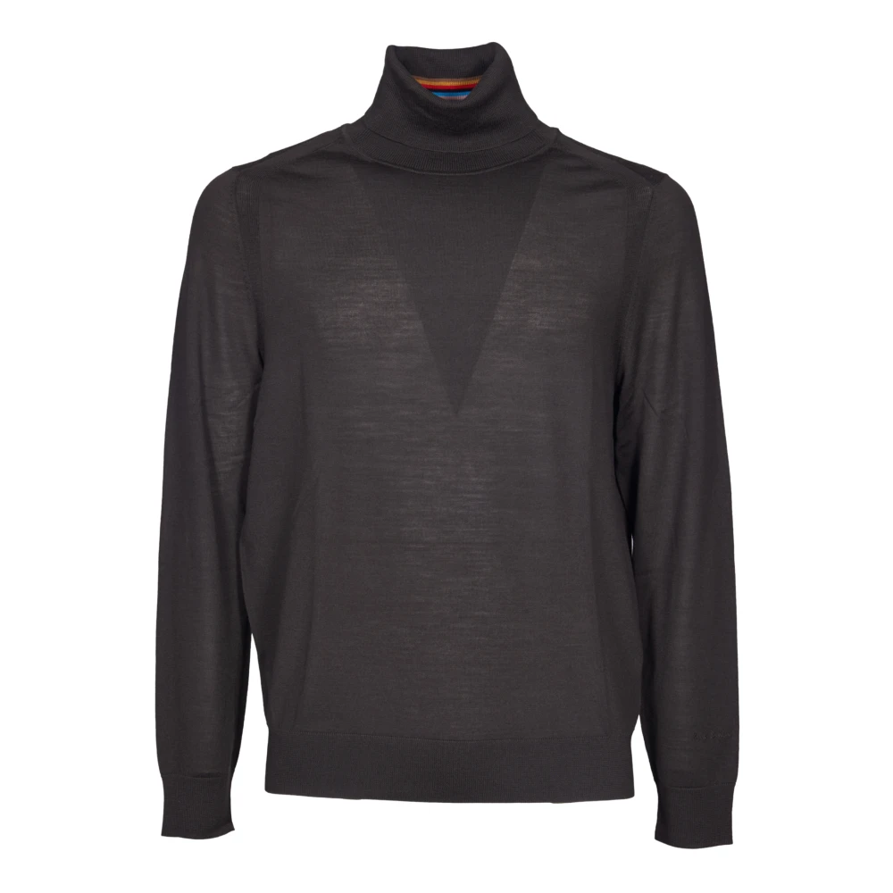 PS By Paul Smith Bruine Gestreepte Gebreide Trui Aw24 Brown Heren