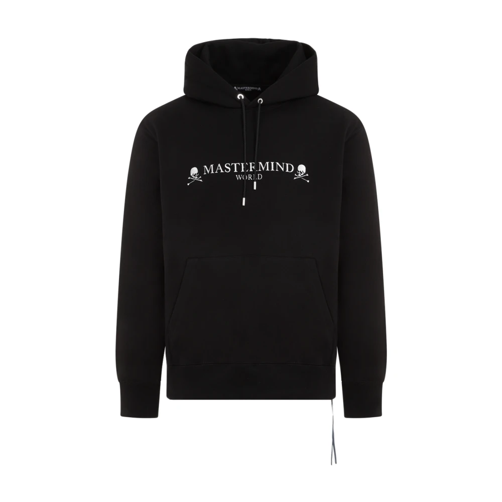 Mastermind World Zwarte Katoenen Hoodie met Witte Logos Black Heren