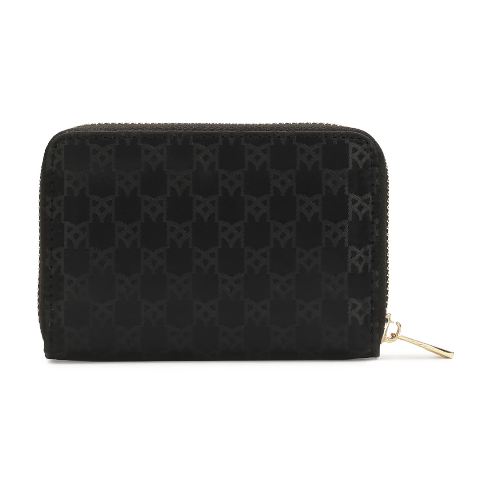 Kazar Kleine monogram stoffen portemonnee Black Dames