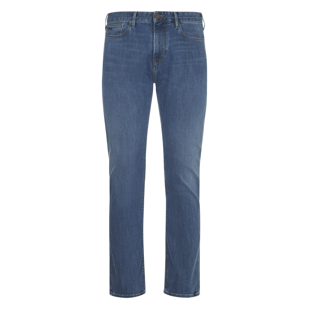 Emporio Armani Stijlvolle 5-Pocket Broek Blue Heren