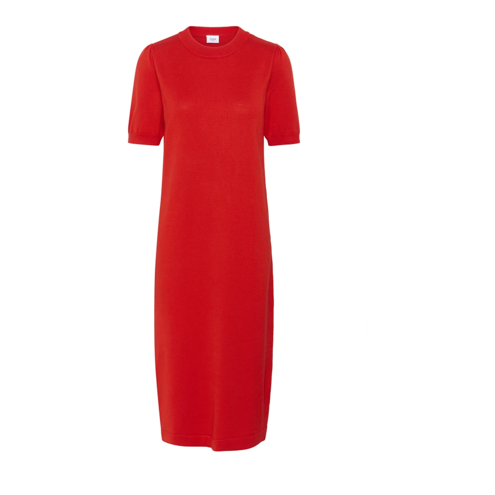 Saint Tropez Flame Scarlet Gebreide Jurk Red Dames
