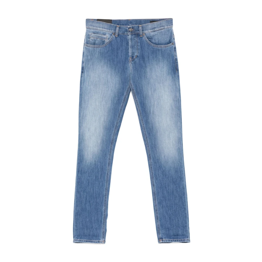 Dondup Blauwe Skinny Jeans met Riemlussen Blue Heren