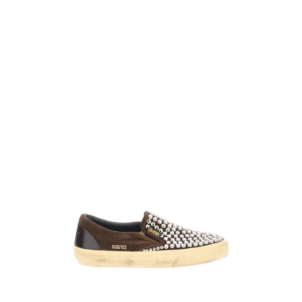 Golden Goose Zapatillas De Ante Sin Cordones Shoes Mujer Marrón 36 Eu
