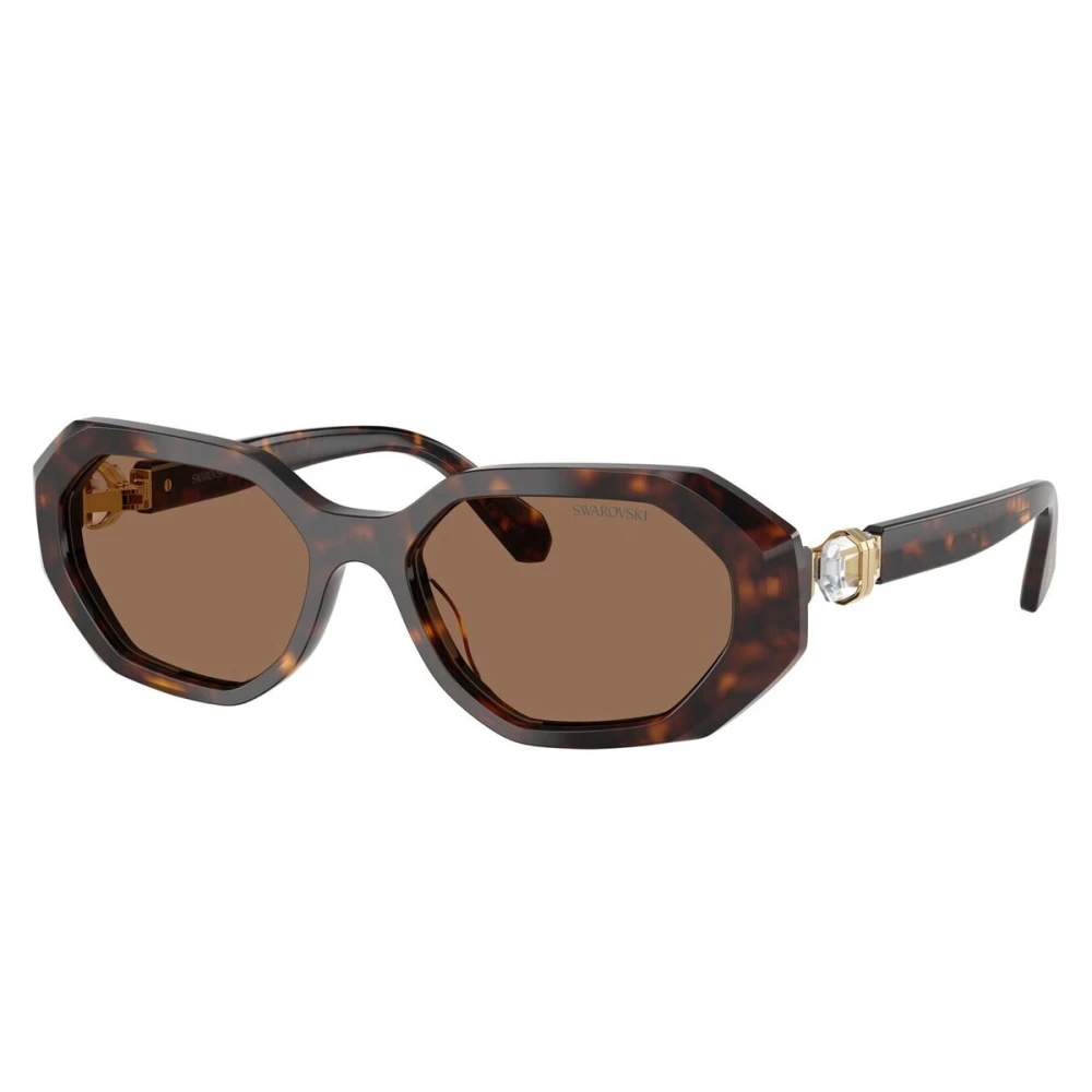 Swarovski Women's Brown Sunglasses,, Lenses Sunglasses Sk6028 Model Medium