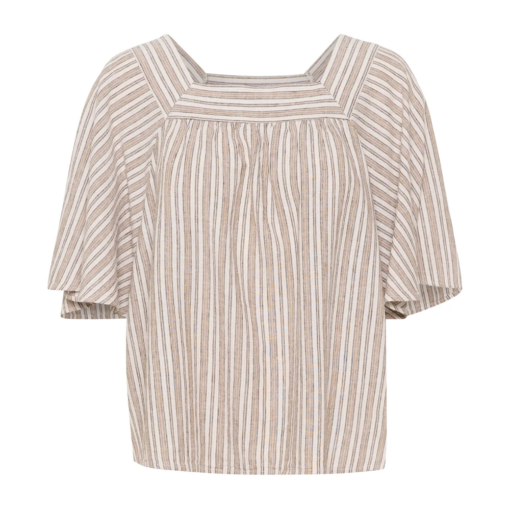InWear Losse Silhouet Alabasta Gestreepte Top Multicolor Dames