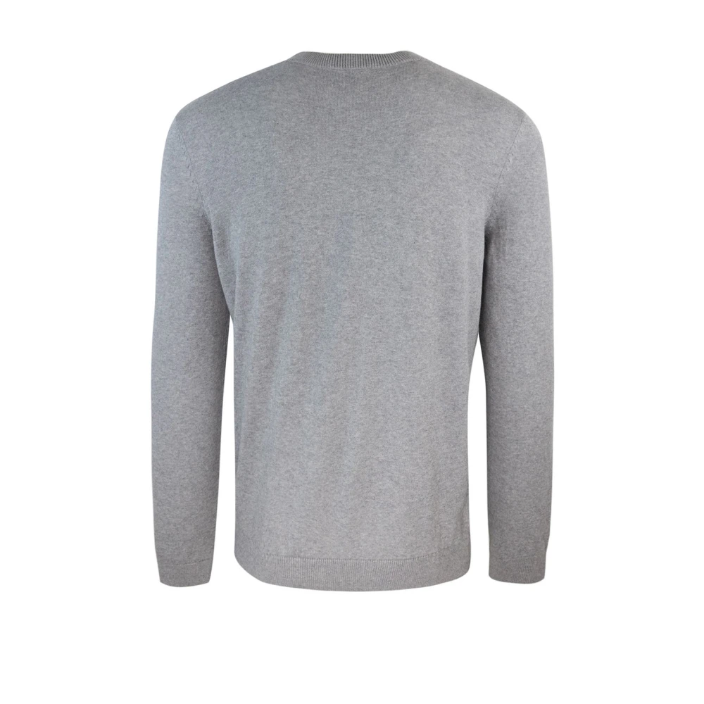 A.p.c. Grijze Crewneck Sweater Geborduurd Logo Gray Heren