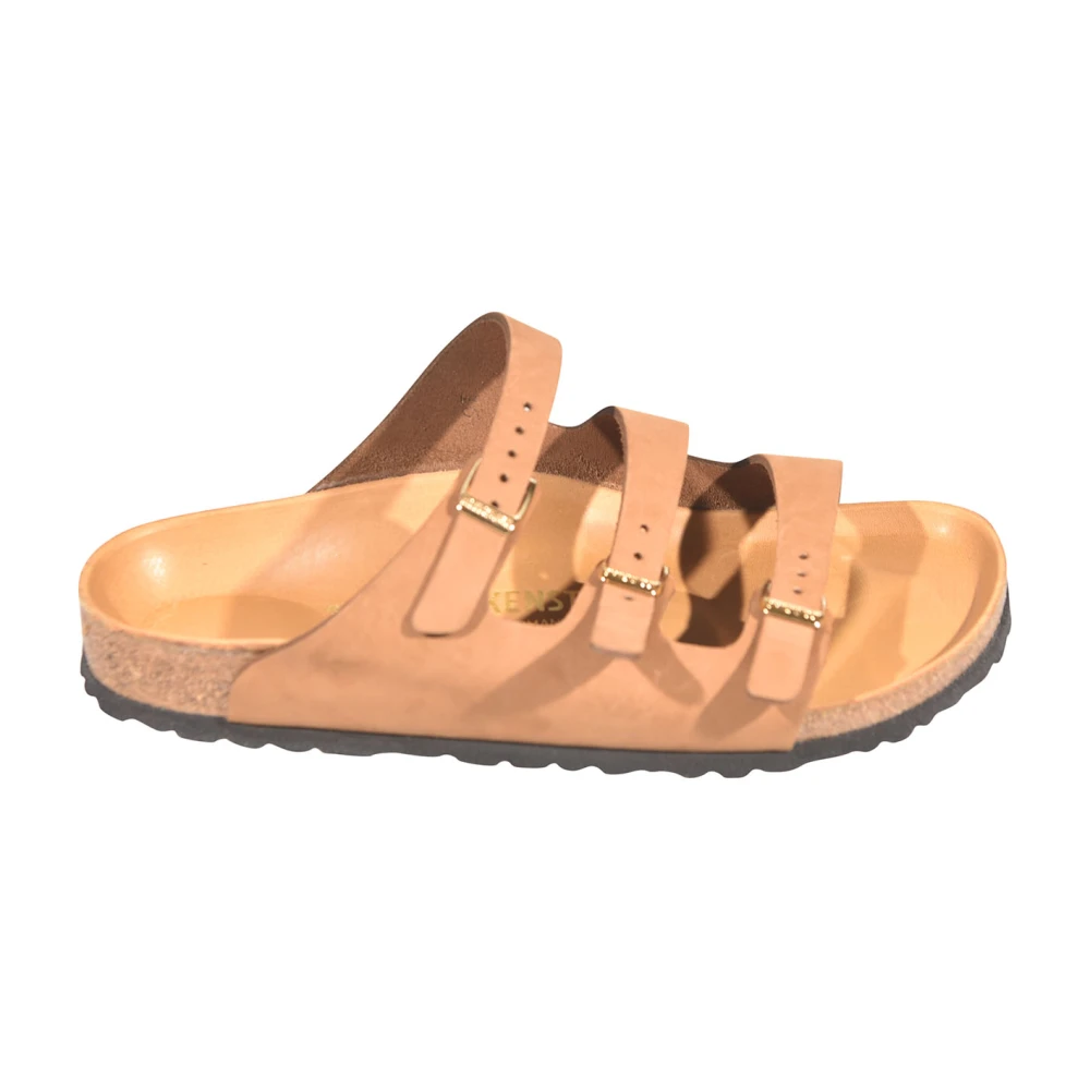 Birkenstock Women's Brown Florida Narrow Fit - Sliders - 4 Uk - Shoes
