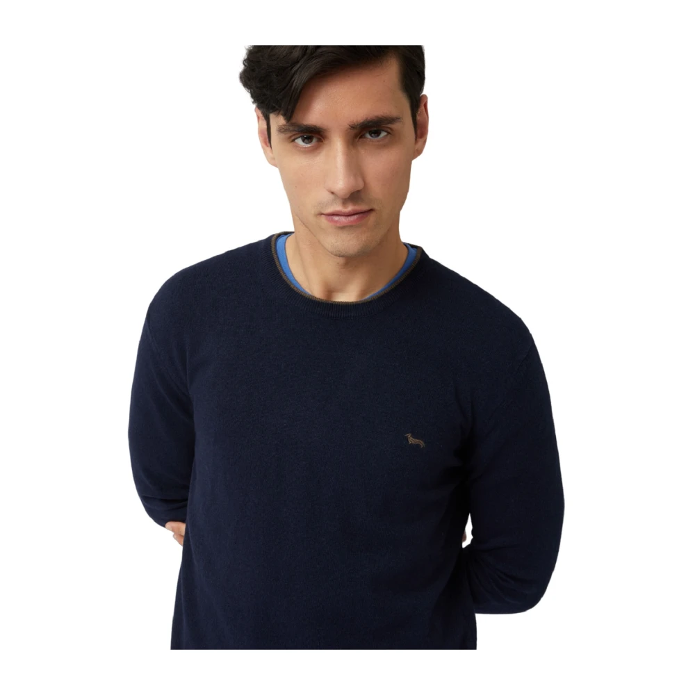 Harmont & Blaine Blauwe Crew Neck Sweater Blue Heren