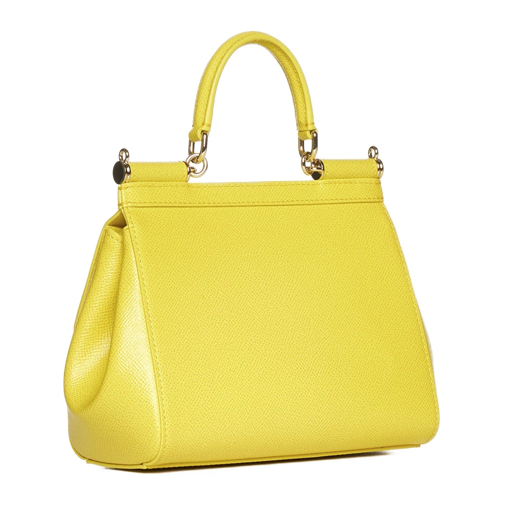 Dolce & Gabbana Stijlvolle Sicily Tassen Collectie Yellow Dames