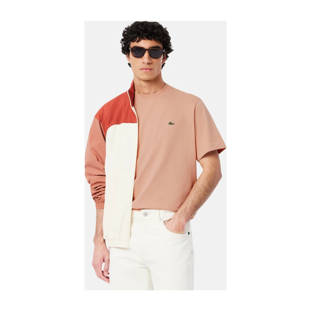 Lacoste Iconisch T-shirt in lichtroze katoen Pink Heren