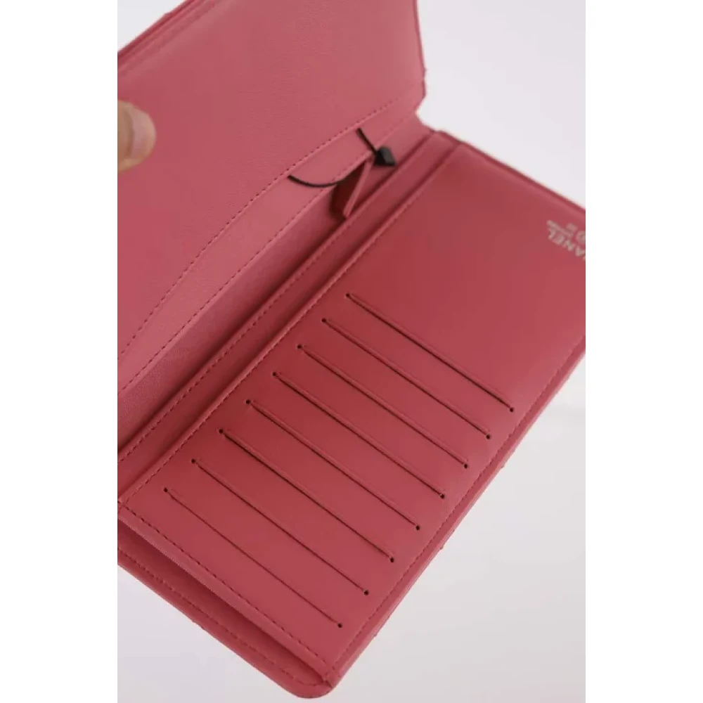 Chanel Vintage Pre-owned Leather wallets Pink Dames