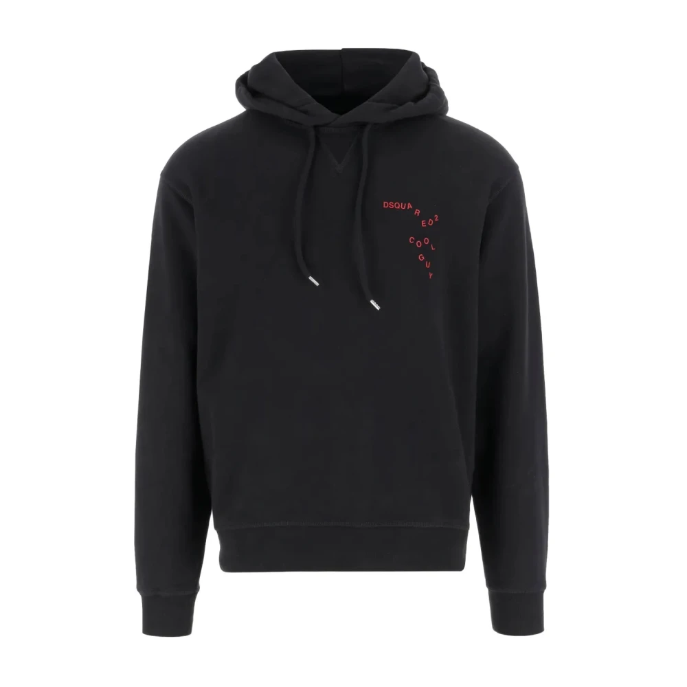 Dsquared2 Men's Black Hoodies, M, Felpa