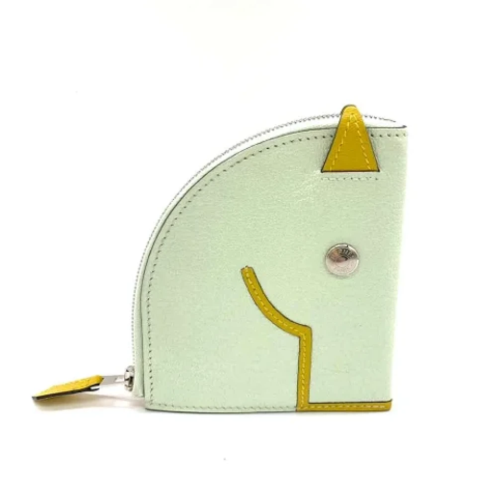 Hermès Vintage Pre-owned Leather wallets White Dames