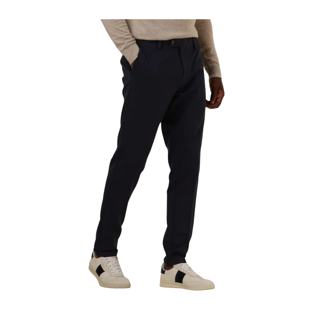 Genti Donkerblauwe Stijlvolle Pantalon Blue Heren