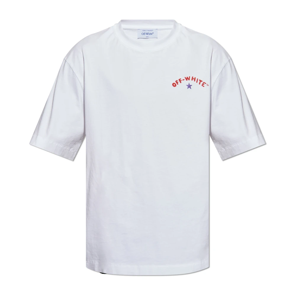 Off White T-shirt med logotyp White, Herr