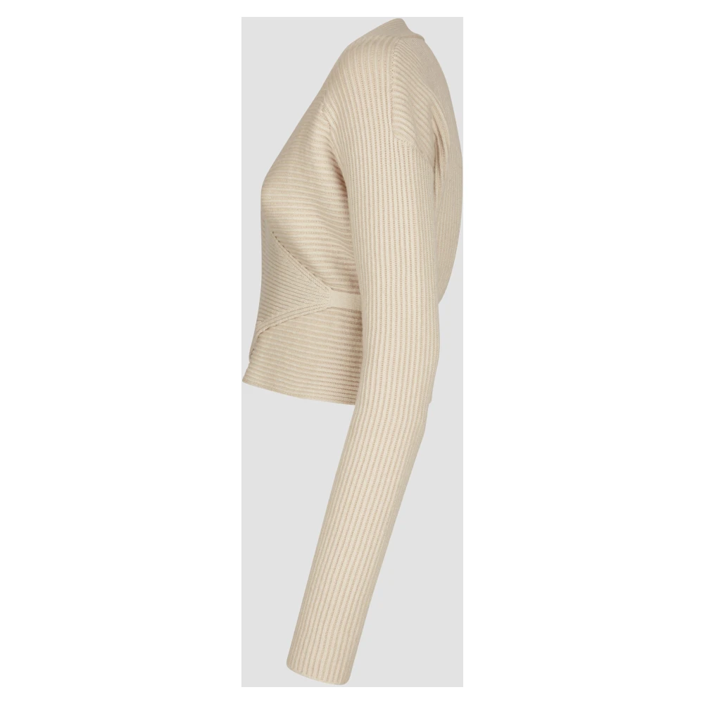 add Vest IN Dubbelzijdige RIB Beige Dames