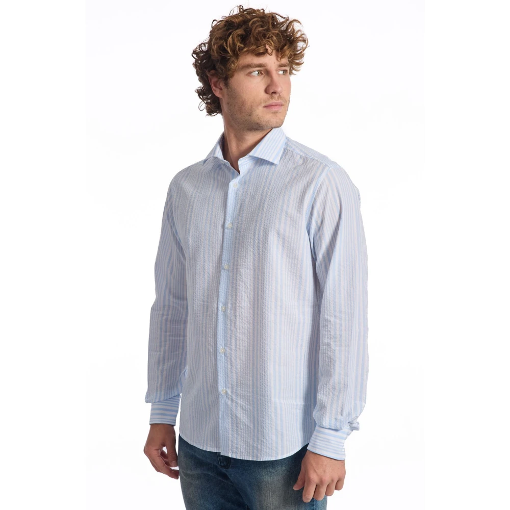 Baldinini Kleding Overhemden Blue Heren
