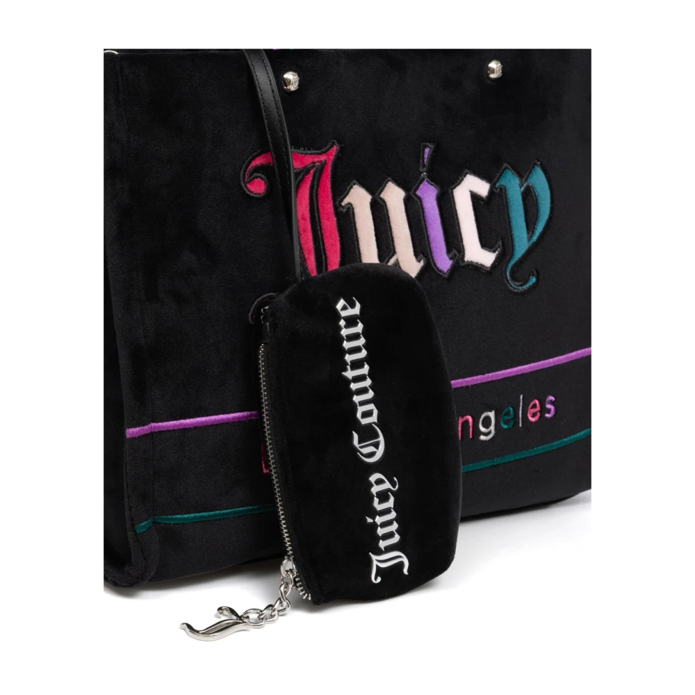 Juicy Couture Velvet Shopper Tas met Gouden Details Multicolor Dames