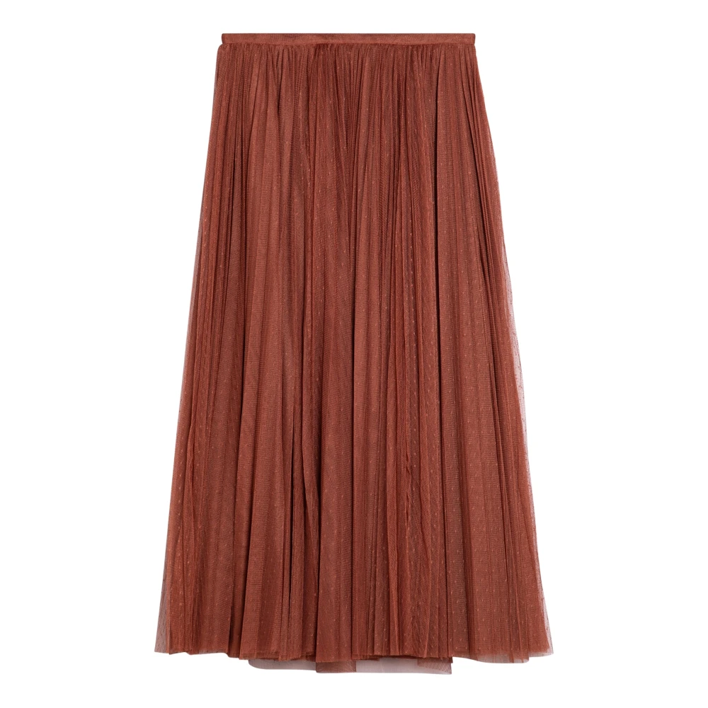 Philosophy di Lorenzo Serafini Wijd uitlopende rok met uniek ontwerp Brown Dames