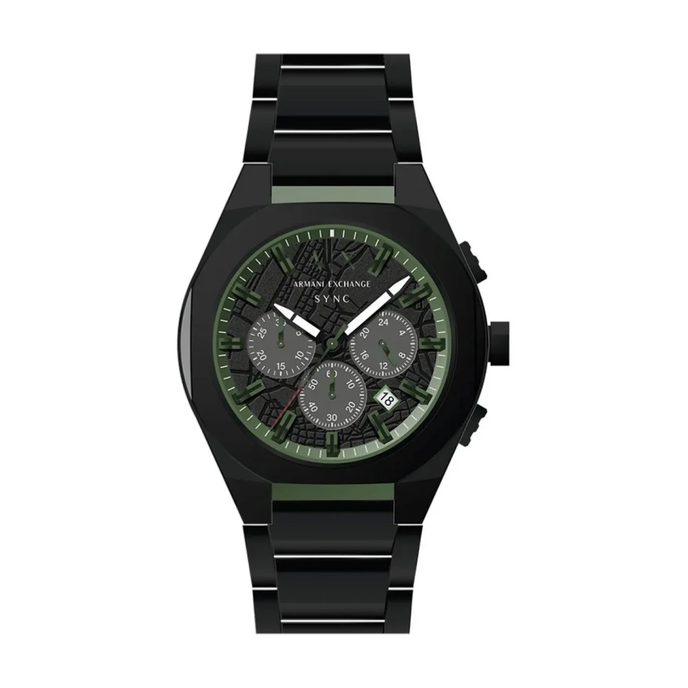 Armani Exchange Uomo Nero Accessori, Taglia Unica, New,