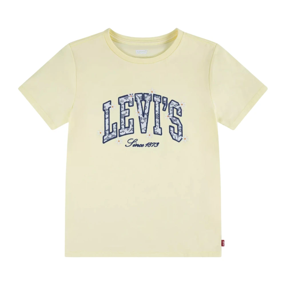 Levi's Unisex Kids Yellow Chambray Applique To - Kids Short Sleeve T-Shirts - 5 Y - Kids