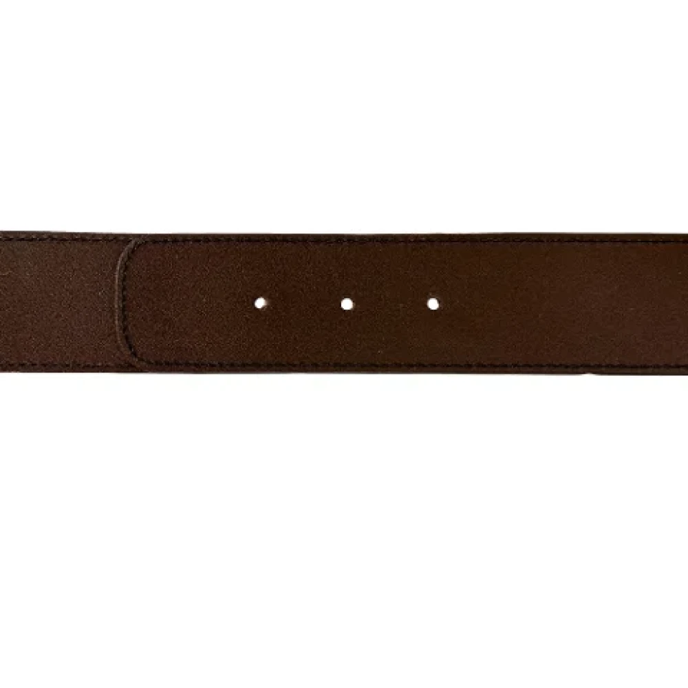 Gucci Vintage Pre-owned Canvas belts Brown Dames