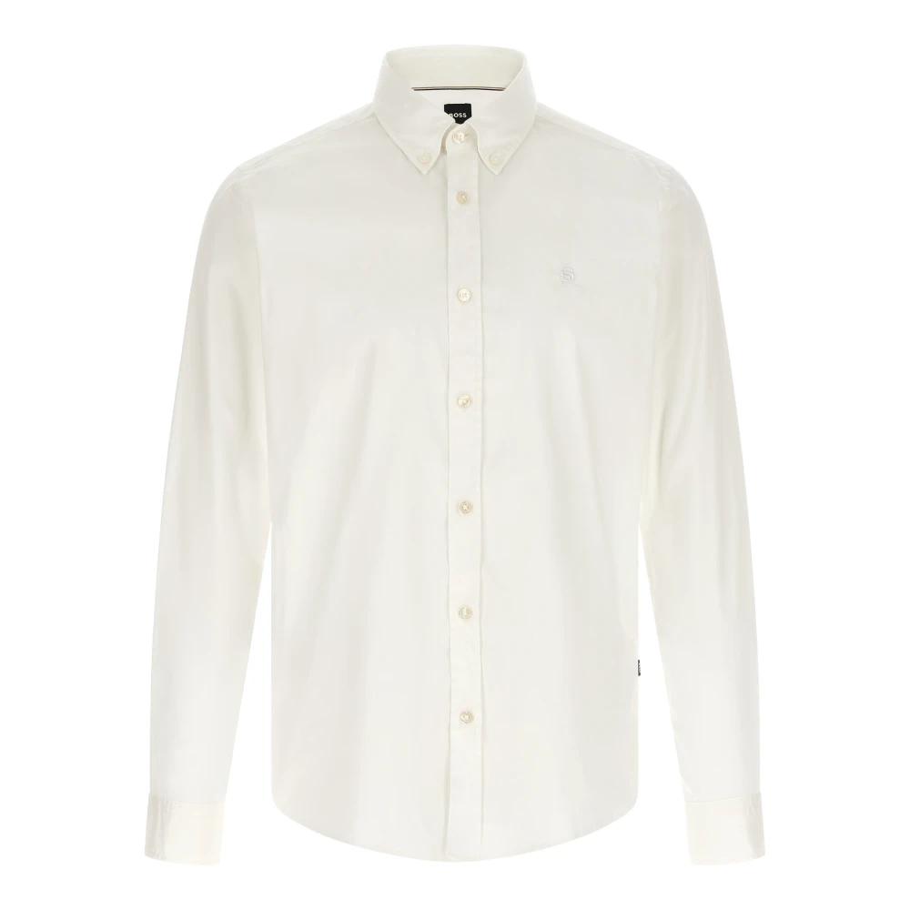 Hugo Men's White Formal Shirts, 2XL, H-Roan Shirt