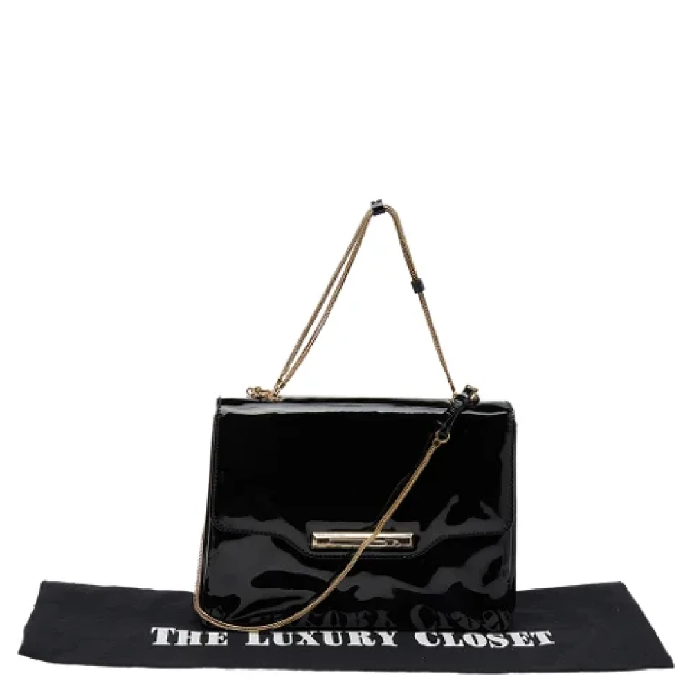 Valentino Vintage Pre-owned Leather shoulder-bags Black Dames