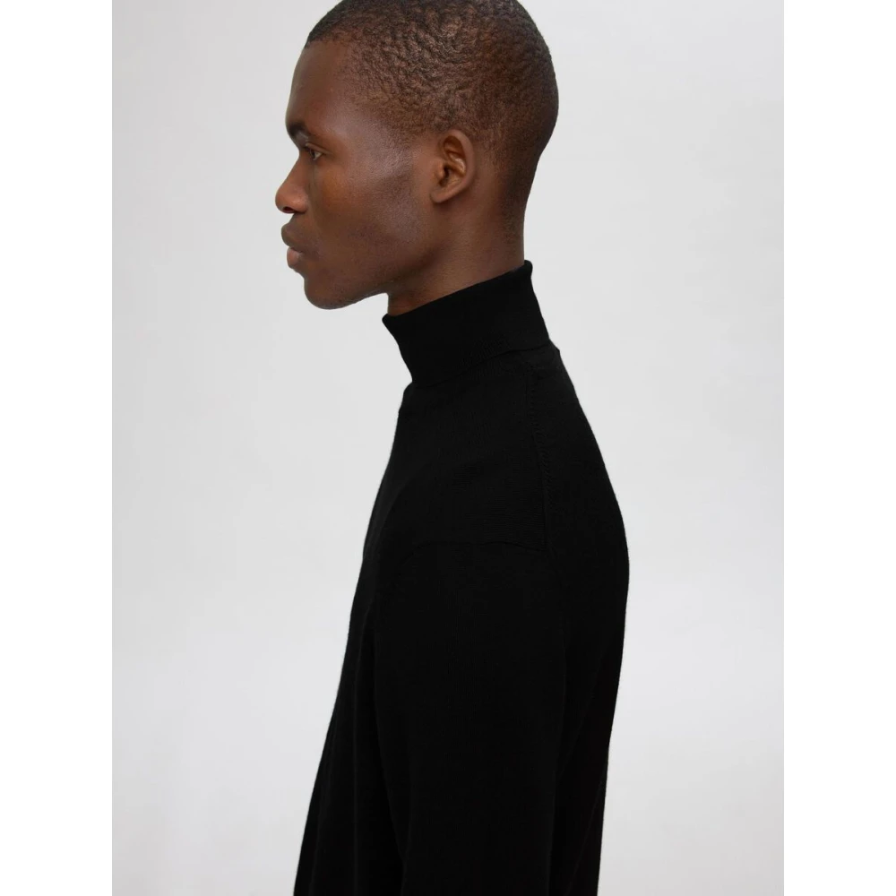 Selected Homme Heren Hoge Hals Lange Mouw Trui Black Heren