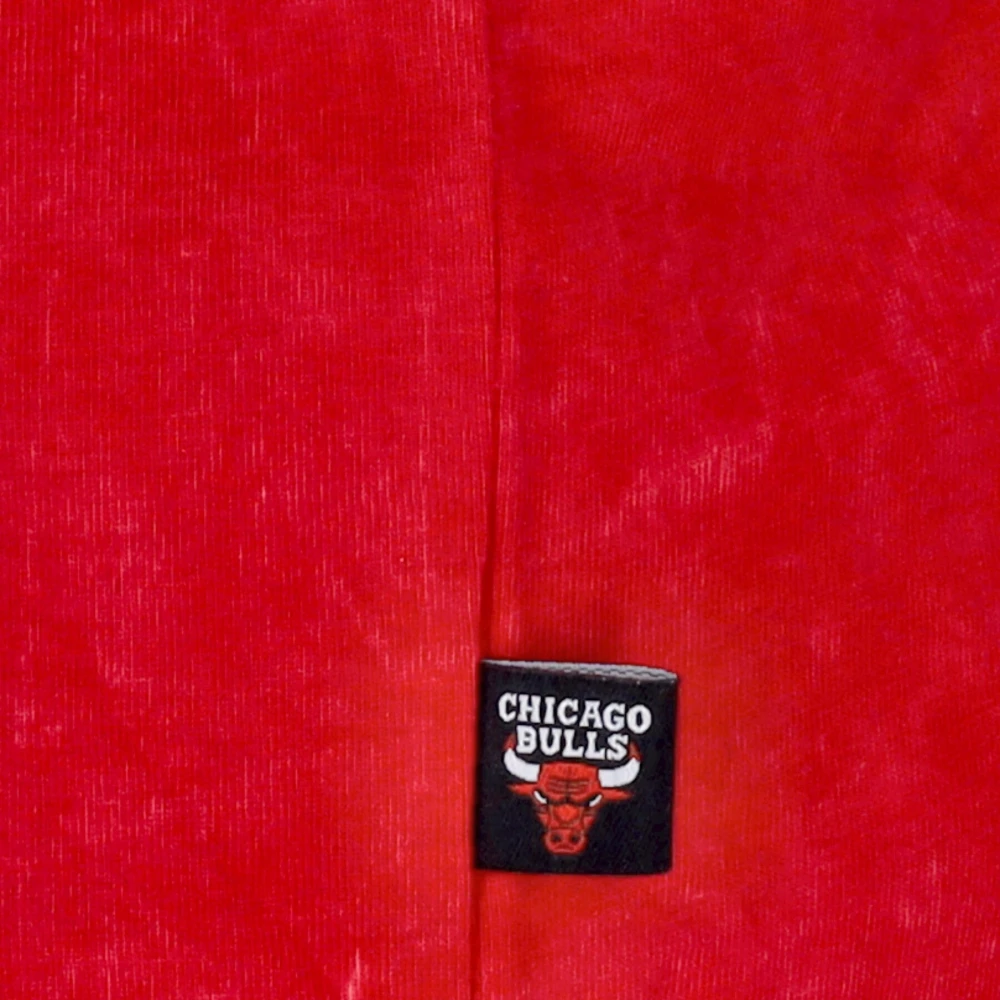 new era Chicago Bulls Grafische Tee Gewassen Rood Red Heren