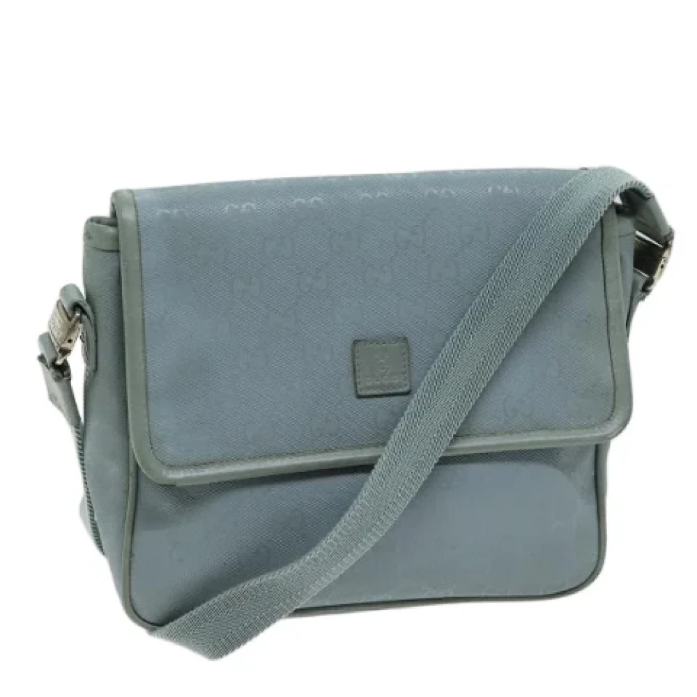 Gucci Vintage Pre-owned Canvas gucci-bags Blue Dames