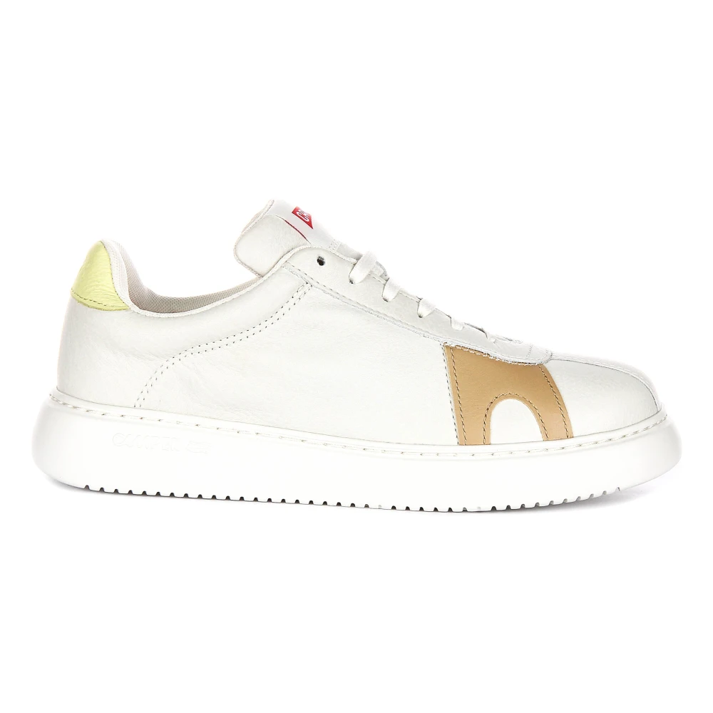 Camper Women's Beige Cream Tan Leather Unisex Trainers - Sneakers - 7 Uk - Shoes